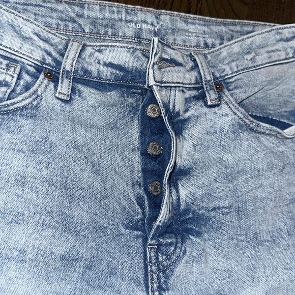 NWOT Old Navy High Rise Curvy OG Straight Secret Smooth Pocket Jeans Split Ankle - Picture 10 of 13